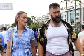 CANNES, Travis Kelce and Brother Jason Kelce on Croisette during the Cannes Lions Festival 2024 on June 20, 2024 in Cannes, France.