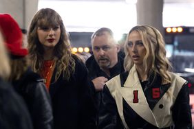  Taylor Swift Brittany Mahomes arrives before an NFL AFC Championship football game 