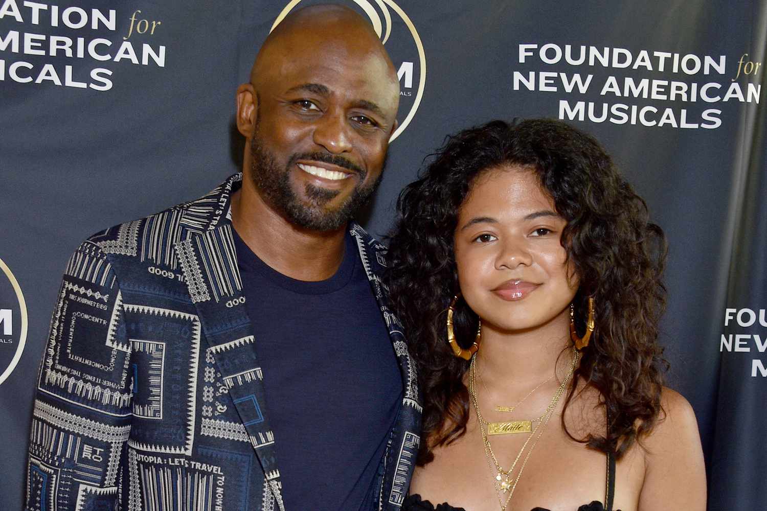 Wayne Brady and Maile Masako Brady attend the 2023 Foundation For New American Musicals Benefit on October 15, 2023.