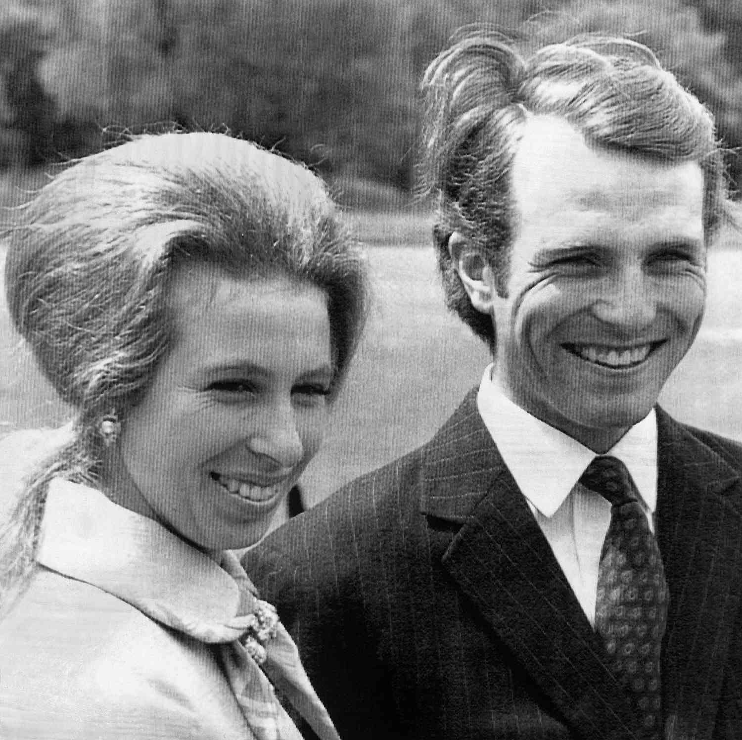 Princess Anne, and her husband Lieutenant Mark Phillips, Buckingham Palace