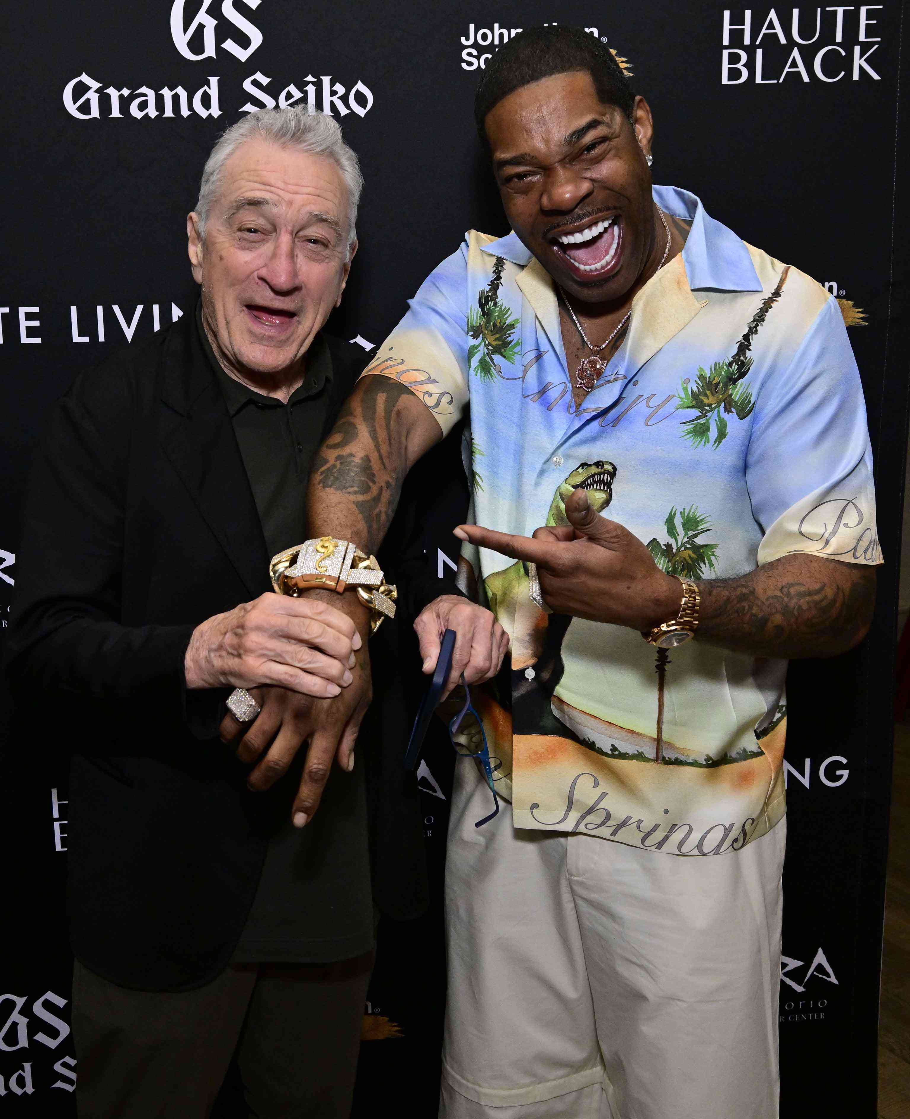 Robert De Niro and Busta Rhymes new york 06 27 24