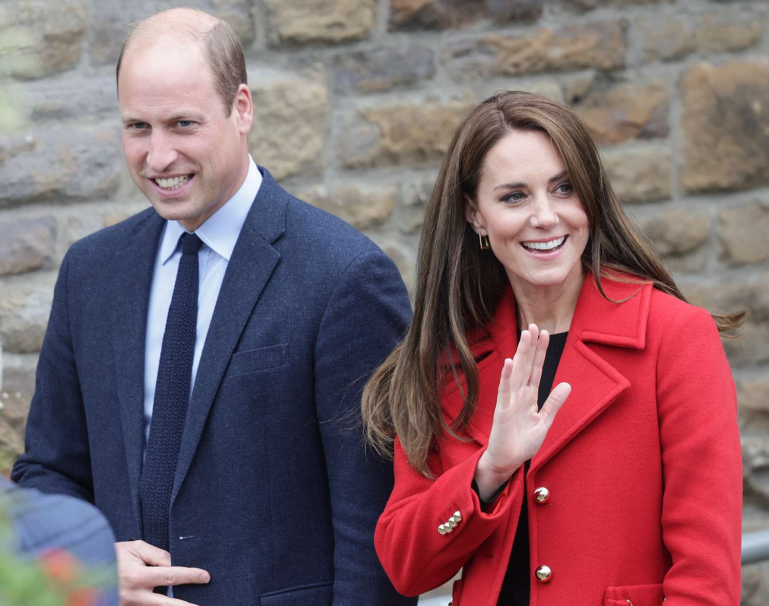 Prince William, Prince of Wales and Catherine, Princess of Wales leave St Thomas Church, which has been has been redeveloped to provide support to vulnerable people, during their visit to Wales on September 27, 2022 in Swansea, Wales.