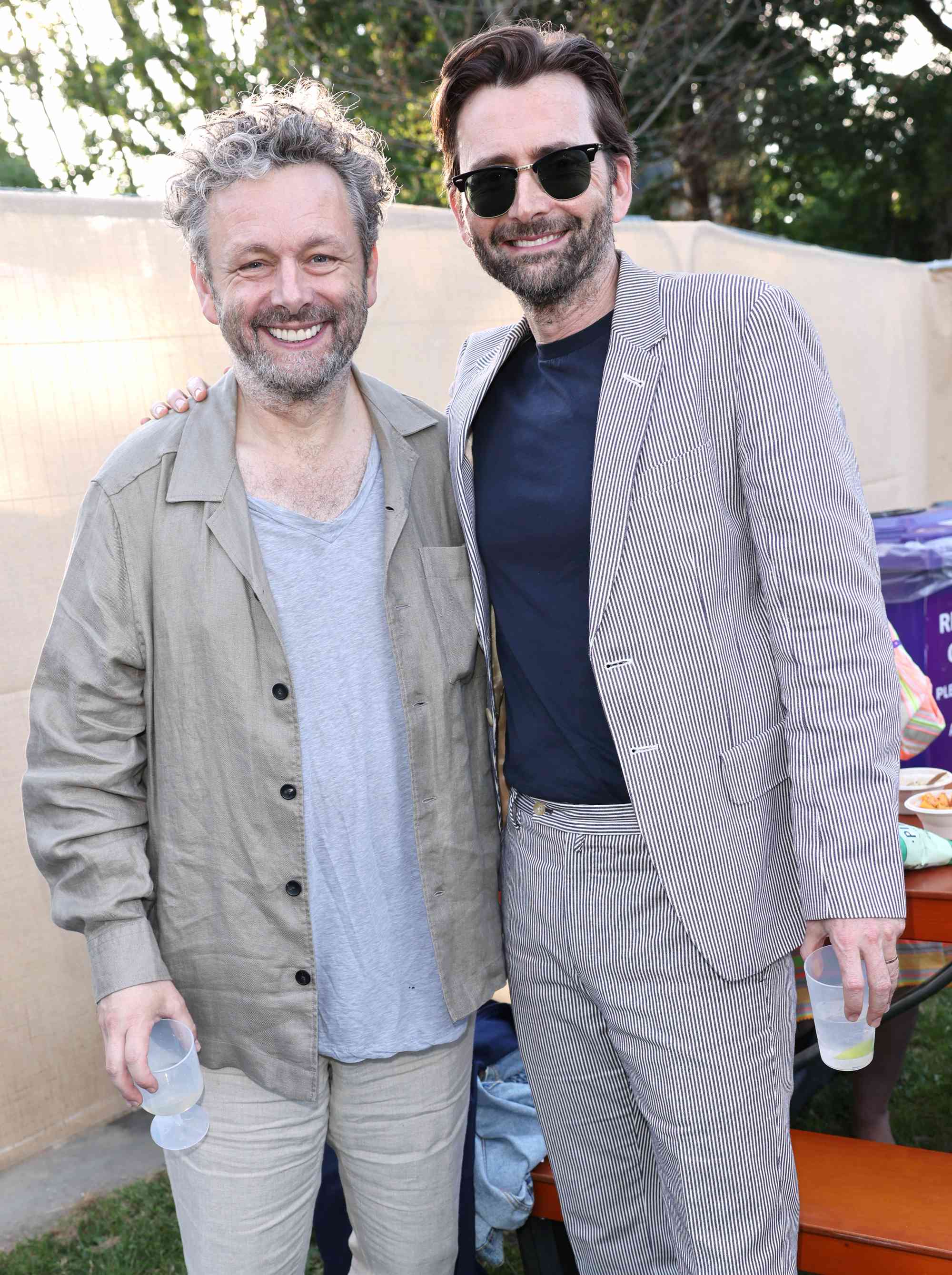 Michael Sheen and David Tennant attend the Pub In The Park All Star Charity Gala 2024 at Chiswick House & Gardens on June 28, 2024 in London, England.