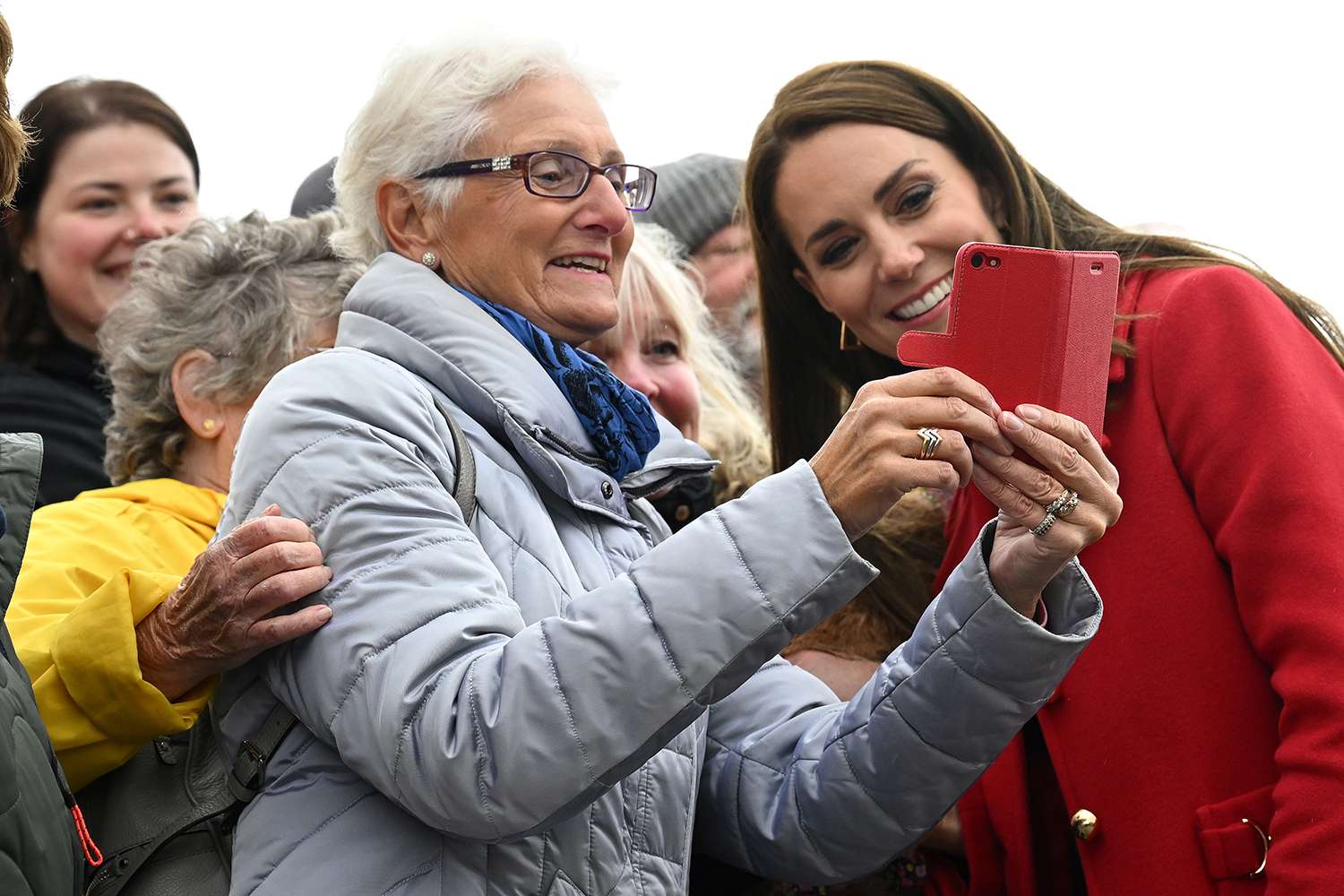 Prince William, Prince of Wales and Catherine, Princess of Wales during their visit to the RNLI (Royal National Lifeboat Institution) Holyhead Lifeboat Station, during a visit to Wales on September 27, 2022 in Holyhead, Wales.