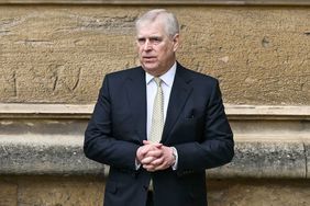 Britain's Prince Andrew, Duke of York reacts as he arrives at St. George's Chapel, Windsor Castle, to attend the Easter Mattins Service, on March 31, 2024. 