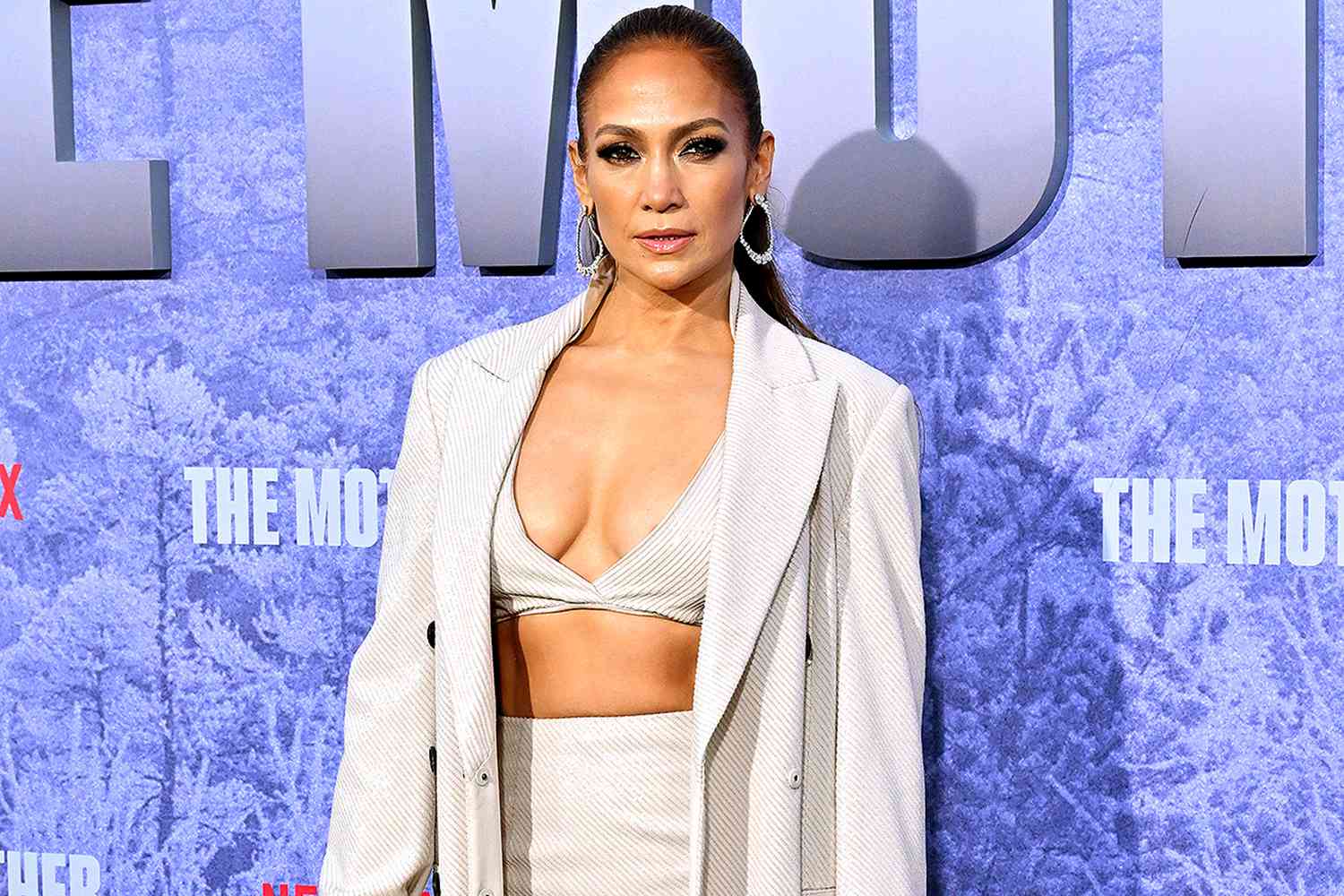 Jennifer Lopez attends the Los Angeles Premiere of Netflix's "The Mother" 