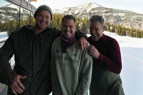 Chris Hemsworth and Matt Damon Skiing