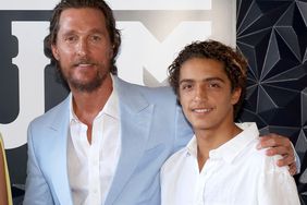 Matthew McConaughey and Levi Alves McConaughey attend the 2023 Mack, Jack & McConaughey Gala at ACL Live on April 27, 2023 in Austin, Texas.