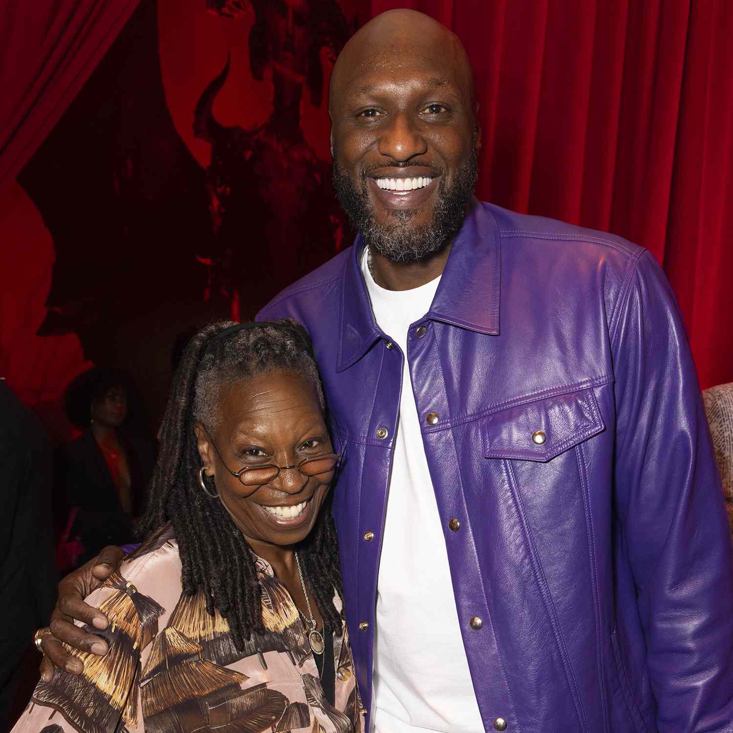 Whoopi Goldberg and Lamar Odom los angeles 07 20 24