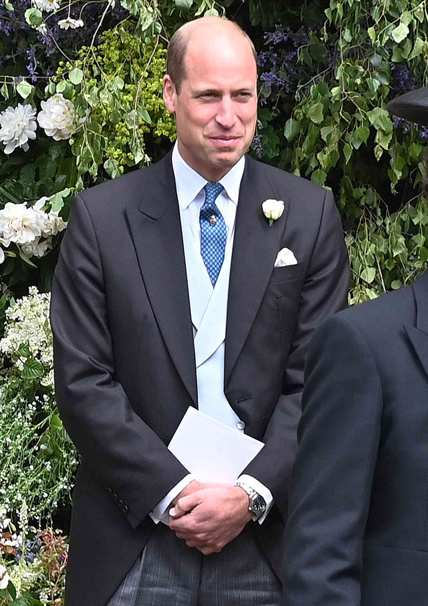 William, Prince of Wales attends the wedding of The Duke of Westminster and Miss Olivia Henson