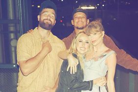 Brittany and Patrick Mahomes Pose with Pals Taylor Swift and Travis Kelce During Europe Trip