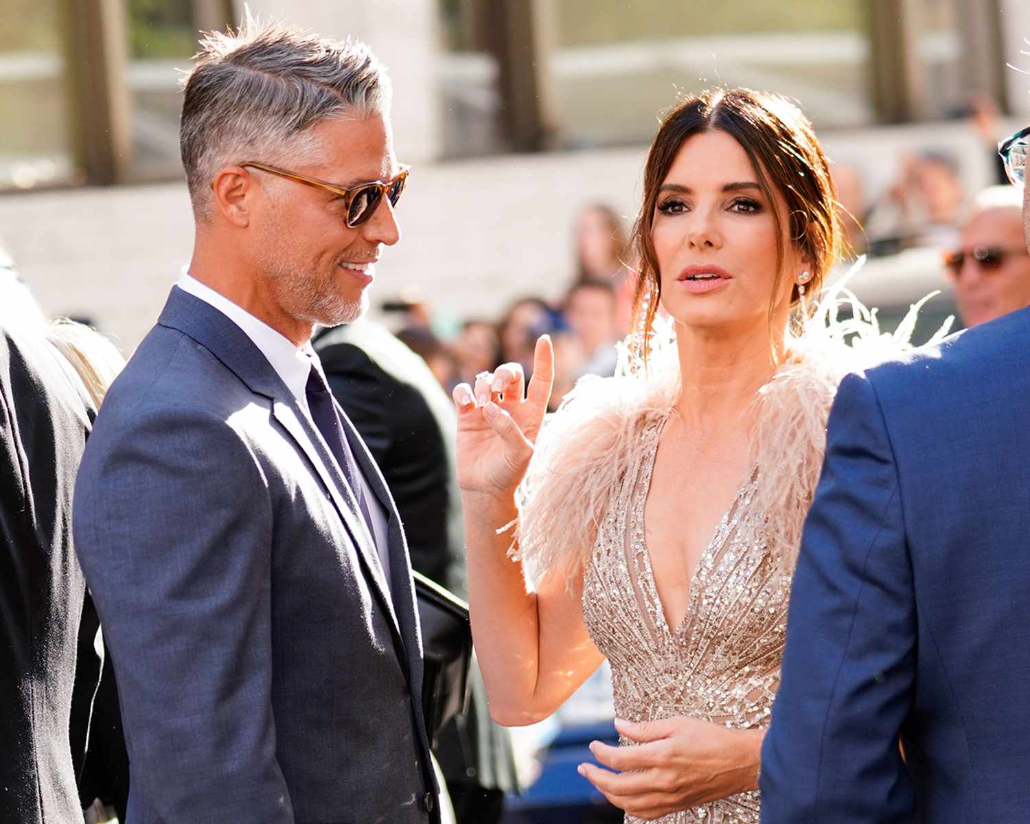 Sandra Bullock and Bryan Randall are seen at 'Oceans 8' World Premiere on June 5, 2018 