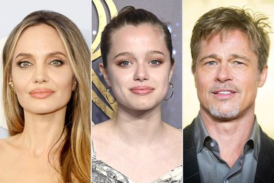 Angelina Jolie, Shiloh Jolie and Brad Pitt