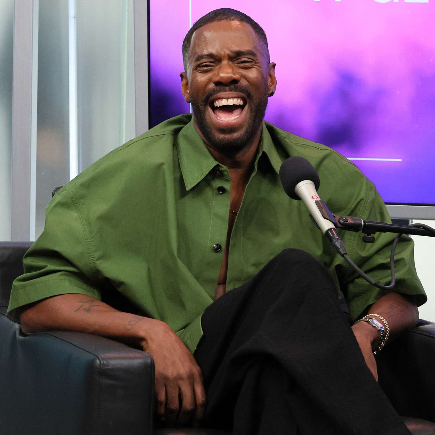 Colman Domingo visits SiriusXM Studios on July 22, 2024 in New York City