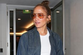 Jennifer Lopez is seen leaving E Baldi Italian restaurant in Beverly Hills with her daughter Emme after dinner, 