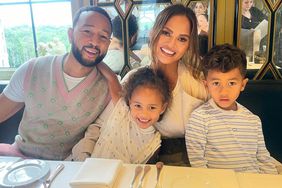 John Legend, Chrissy Teigen, Luna, and Miles