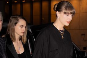 Taylor swift and pals Britney Mahomes and Cara delevigne step out for a girls dinner in New York City