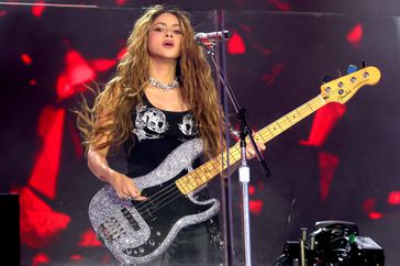 Shakira performs live at TSX In Times Square on March 26, 2024 in New York City. 