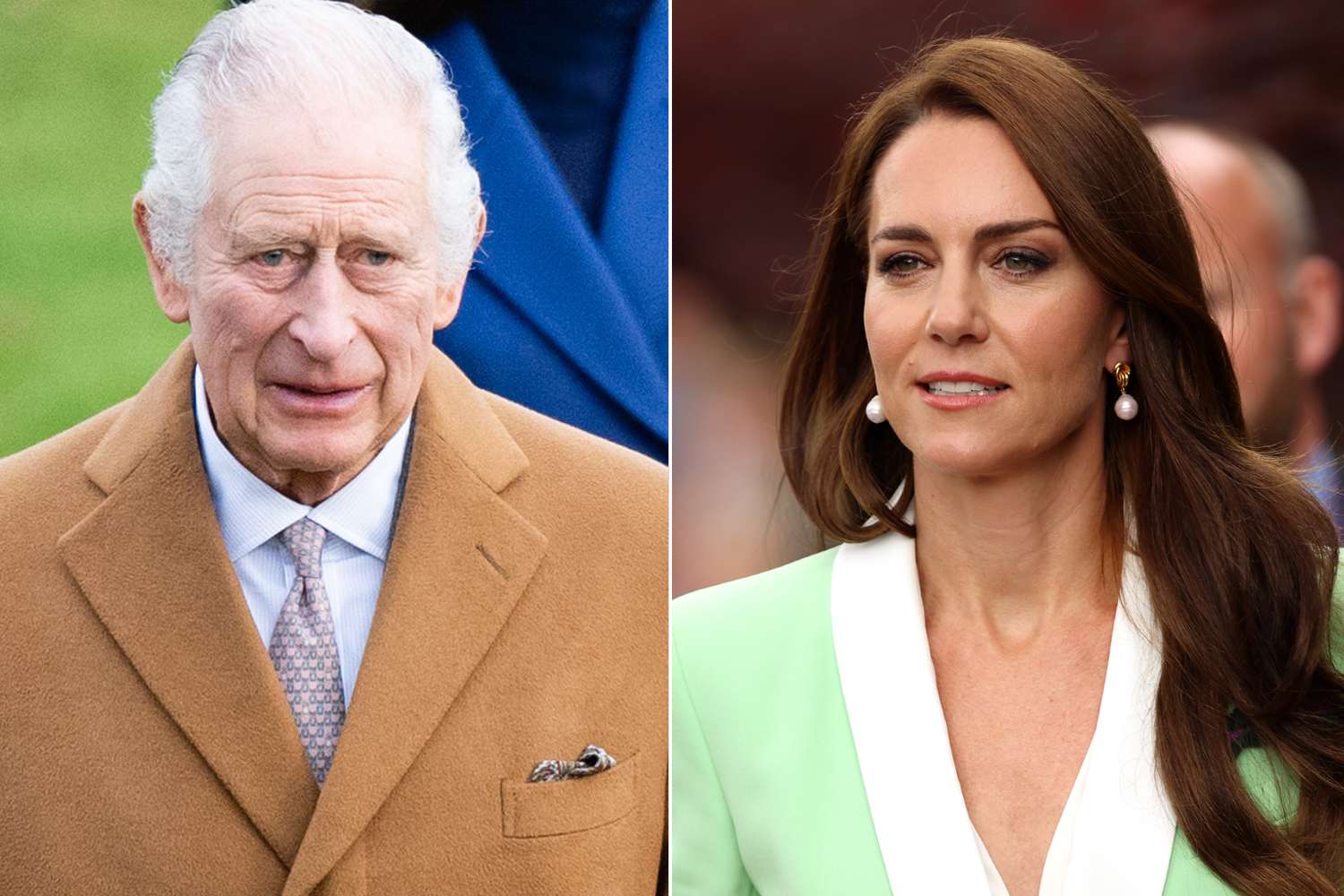 King Charles III and Queen Camilla attend the Christmas Morning Service ; Catherine, Princess of Wales