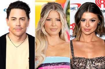 Tom Sandoval attends the 2024 iHeartRadio ALTer EGO at the Honda Center on January 13, 2024 in Anaheim, California; Ariana Madix; Rachel Leviss arrives at the KIIS FM's iHeartRadio Jingle Ball 2023 Presented By Capital One at The Kia Forum on December 01, 2023 in Inglewood, California.