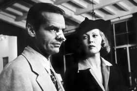 Jack Nicholson and Faye Dunaway in a scene from the movie Chinatown. 