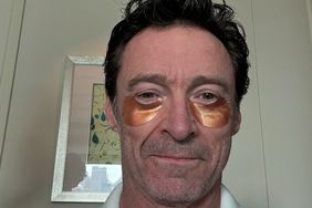 Hugh Jackman Shares Image of HImself Gold Hydrating Under Eye Masks