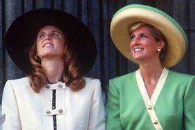 Diana, Princess of Wales ,and Sarah, Duchess of York, and Prince Harry, attend the 50th Anniversary of The Battle of Britain Parade, on the balcony of Buckingham Palace, on September 15, 1990 in, London, United Kingdom..