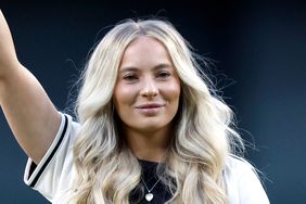 Olympic gymnast MyKayla Skinner acknowledges the crowd before throwing out the first pitch prior to the game between the Arizona Diamondbacks and the San Diego Padres at Chase Field on May 03, 2024 in Phoenix, Arizona. 