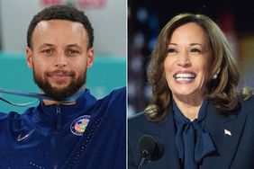 Stephen Curry of USA wins gold after Men's basketball Final between France and United States on Day 15; US Vice President Kamala Harris attends the Democratic National Convention (DNC) at the United Center in Chicago 