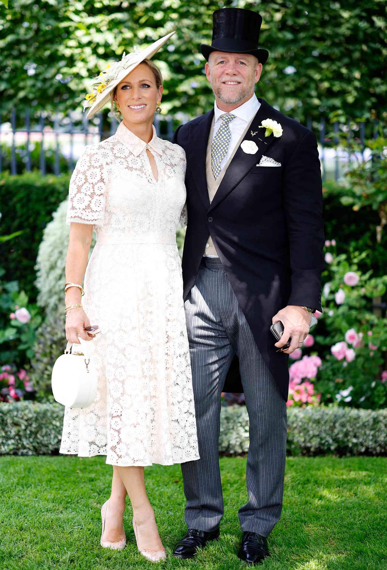 Zara Tindall and Mike Tindall attend day 3 'Ladies Day' of Royal Ascot 2023