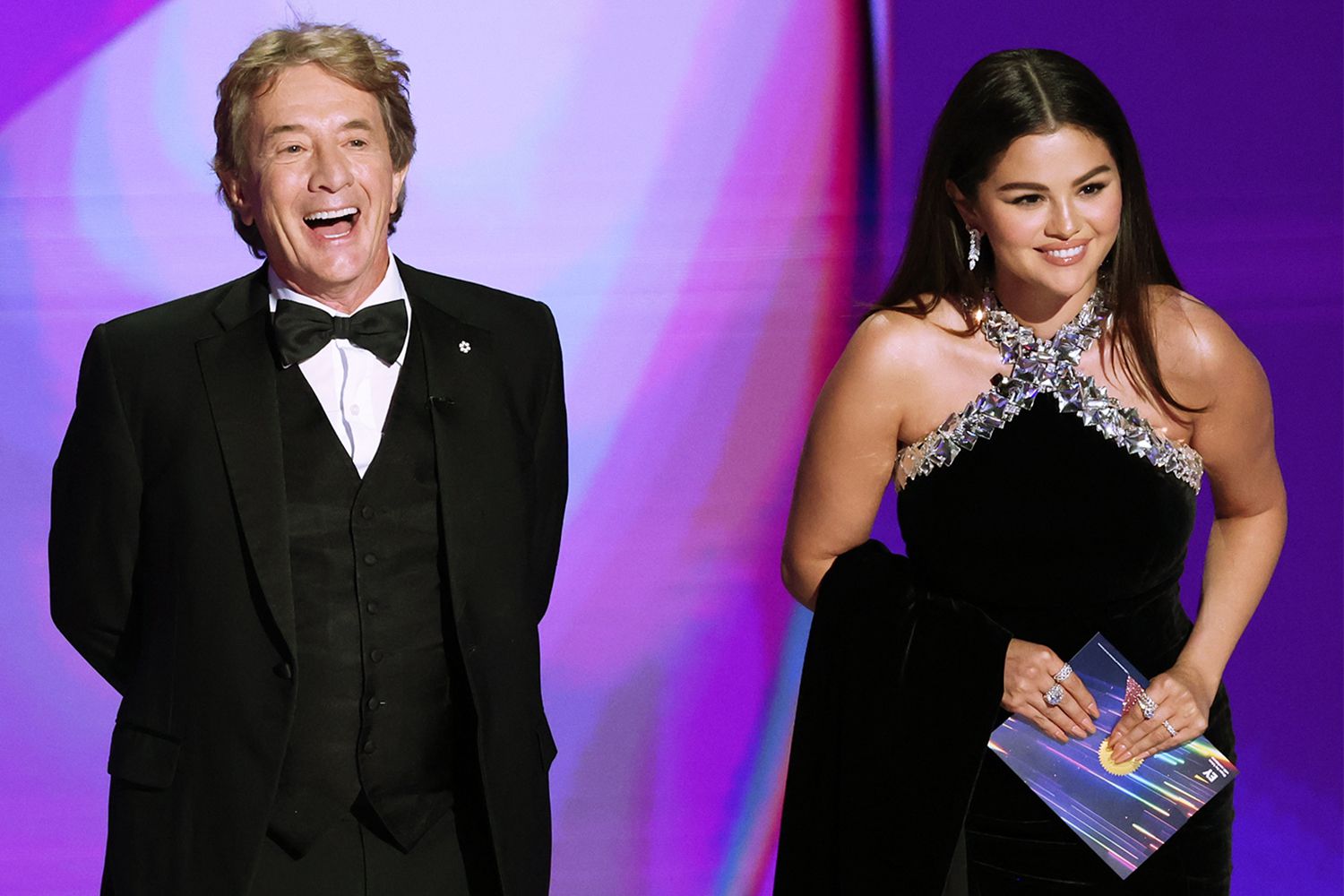 Martin Short and Selena Gomez at the 76th Primetime Emmy Awards