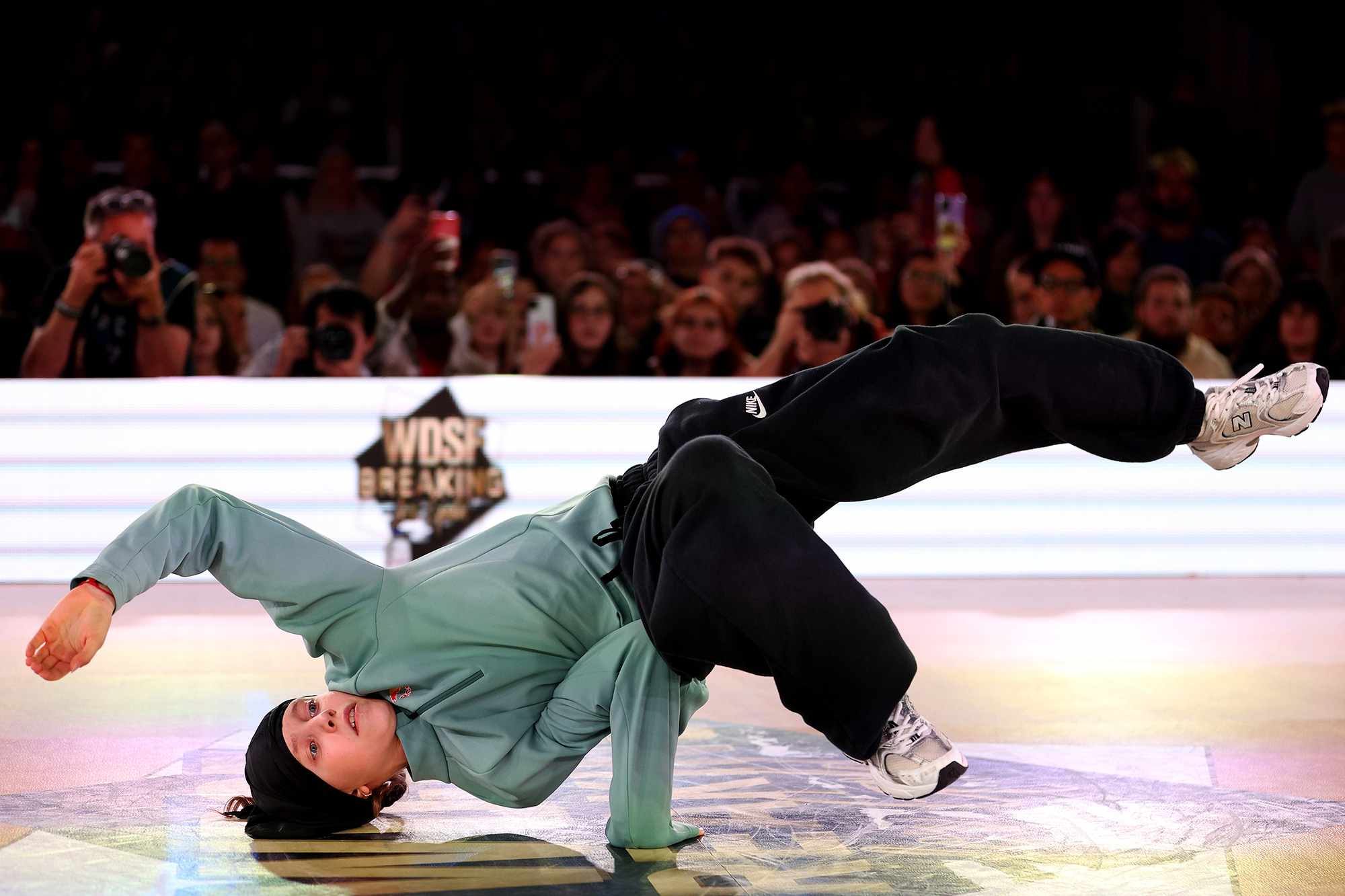 Nicka â Dominika Banevic of Lithuania competes in the WDSF World Breaking Championship 2023 on September 24, 2023 in Leuven, Belgium.