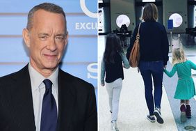 Tom Hanks attends the "A Man Called Otto" New York Screening on January 09, 2023 in New York City. ; Samantha Bryant and her daughters. 