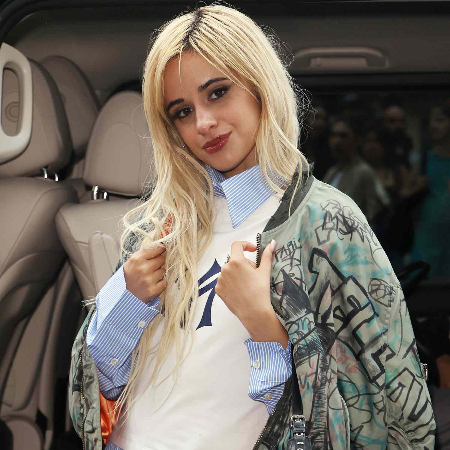 Camila Cabello arriving at HMV Oxford St for an album signing for 'C, XOXO' on July 01, 2024 in London, England. 
