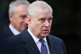 Britain's Prince Andrew, Duke of York leaves after attending for the Royal Family's traditional Christmas Day service at St Mary Magdalene Church in Sandringham in eastern England, on December 25, 2023. 