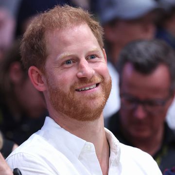 DUESSELDORF, GERMANY - SEPTEMBER 11: Prince Harry, Duke of Sussex attends the Wheelchair Rugby competition during day two of the Invictus Games