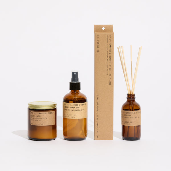 P.F. Candle Co. Scent Starter Kit - Teakwood & Tobacco