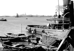 Riverside View From Royal Terrace Pier c.1955, Gravesend