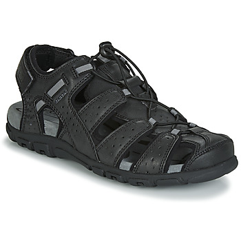 Schoenen Heren Outdoorsandalen Geox UOMO SANDAL STRADA Zwart