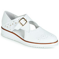 Schoenen Dames Derby Regard RIXALO V1 NAPPA BLANC Wit