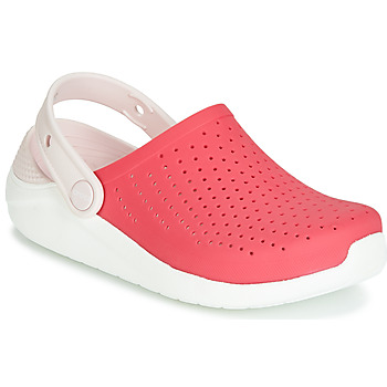 Schoenen Meisjes Klompen Crocs LITERIDE CLOG K Rood / Wit