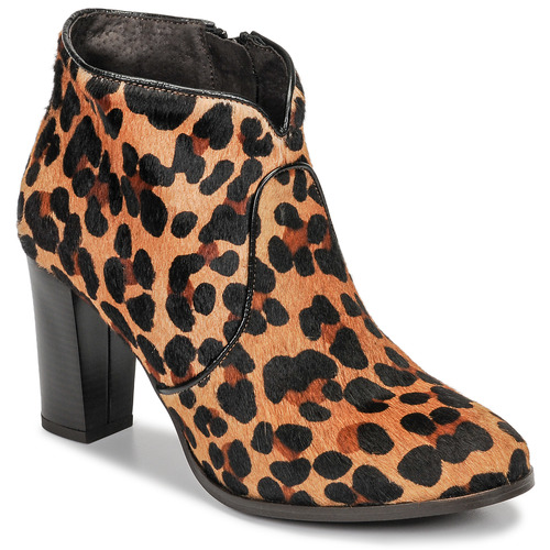 Schoenen Dames Enkellaarzen Betty London HENDA Brown