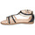 Schoenen Meisjes Sandalen / Open schoenen Geox SANDAL KARLY GIRL Zwart / Goud