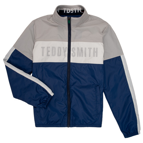 Textiel Jongens Wind jackets Teddy Smith HERMAN Grijs / Marine