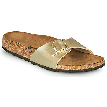 Schoenen Dames Leren slippers Birkenstock MADRID Goud