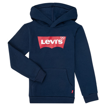 Textiel Jongens Sweaters / Sweatshirts Levi's BATWING SCREENPRINT HOODIE Marine