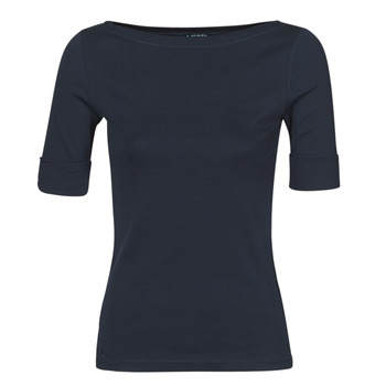 Textiel Dames T-shirts korte mouwen Lauren Ralph Lauren JUDY Marine