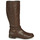 Schoenen Dames Hoge laarzen So Size BERTOU Brown