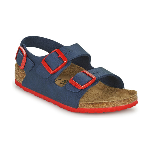 Schoenen Jongens Sandalen / Open schoenen Birkenstock MILANO Blauw / Rood