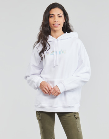 Textiel Dames Sweaters / Sweatshirts Levi's GRAPHIC RIDER HOODIE Wit